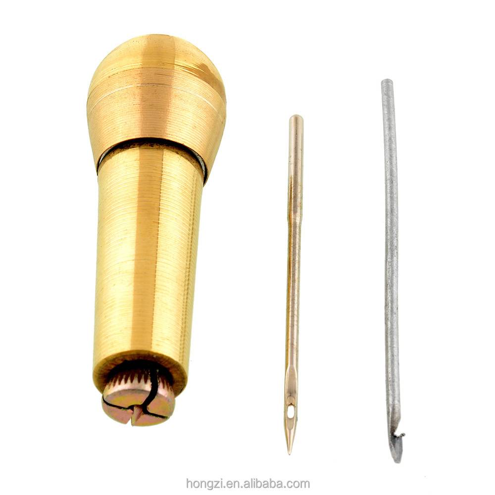 Useful Leather Shoes Canvas Tent Sewing Awl Hand Stitcher Taper Craft Needle Repairing Kit Tool