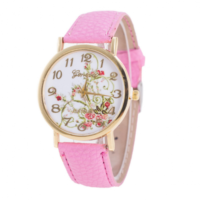 2020 Fashion round top brand luxury Watches Women Flowers bracelet Sport  Quartz Wrist Watch