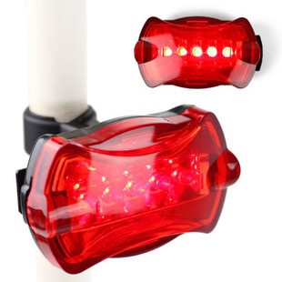 Bicycle accessories mountain bike taillight 5LED burst flash warning lights taillight butterfly Cheap waterproof and shockproof