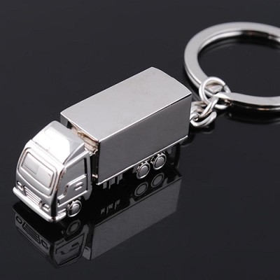 Cute Metal Truck Lorry Car Key Ring Keyfob Keychain Creative Gift Lovely Keyring 6L 3V