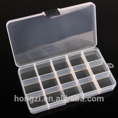 Adjustable 1 PC 15 Cells Compartment Plastic Storage Bo Case Jewelry Bead Tiny Stuff Container