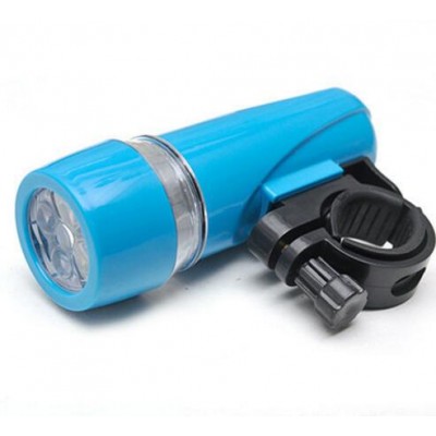 5 LED Multifunctional Bright color  with warning light lamp holder bicycle light Flashlight wholesale headlight bike riding