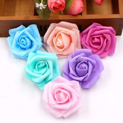 100pcs /bag 6cm Foam Artificial Rose Flowers Head For Wedding Car Marriage room Decoration